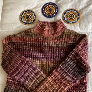 Knitted turtleneck sweater